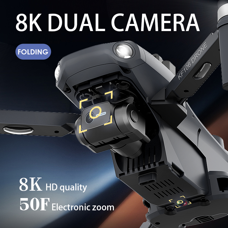 2022 NEW KF106 Max Drone 8K Pr - Rc Helicopter Charger recension och pris