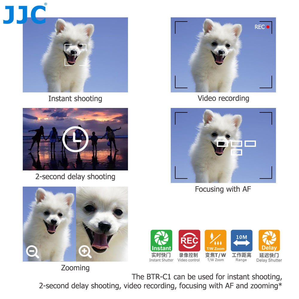 JJC BR-E1 Bluetooth Remote Con - Canon Camera Eos R8 recension och pris