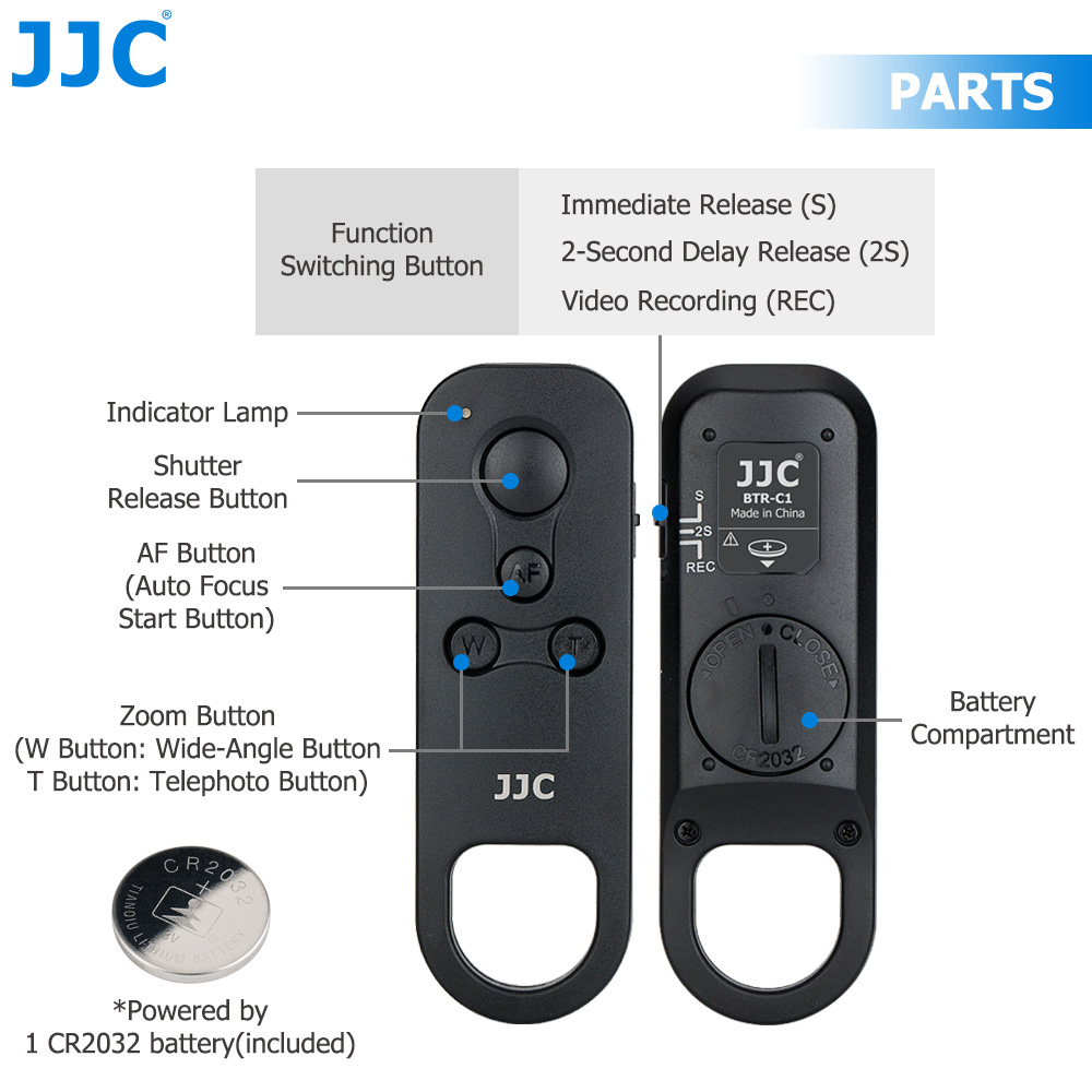 JJC BR-E1 Bluetooth Remote Con - Canon Camera Eos R8 recension och pris