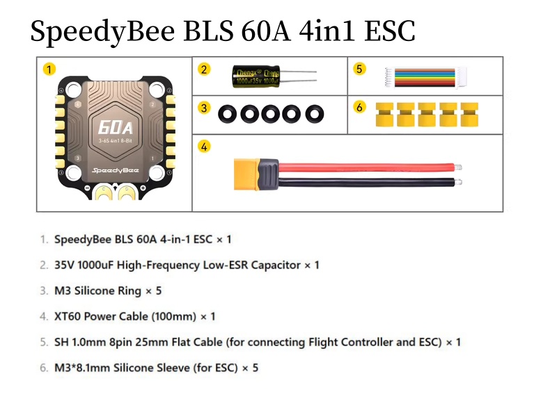 SpeedyBee F4 F405 V4 55A BLS 3 - Betaflight Fc F4 recension och pris