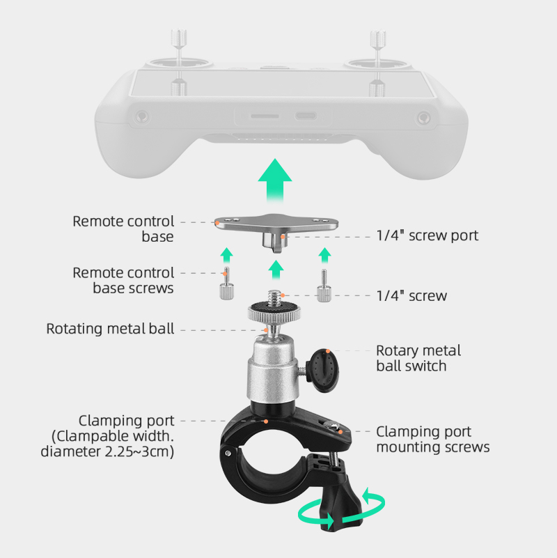 Bike Clip Mount for DJI Mini 3 - Dji Drone Mini 4 Pro recension och pris